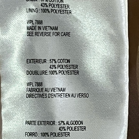 Michael Kors raincoat/trenchcoat, removable hood, tan, M - Picture 7 of 10